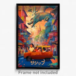 Indonesian Movie Poster - Beloved French City (Indonesia Retro Film Art Print)