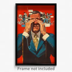 Brazilian Movie Poster - Man Feeling Sympathy, Modern String (Brazil Art Print)
