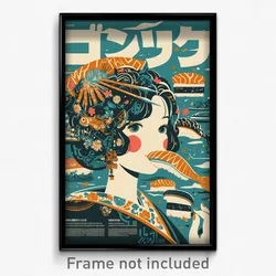 Thai Movie Poster - Sky Blue Sushi (Thailand Psychedelic Art Retro Film Print)