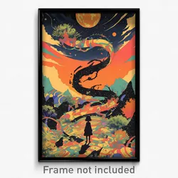 Movie Art Poster - Creative Smithy (Psychedelic Trippy Retro Cartoon Film Print)