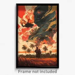 Vietnamese Movie Poster - Negligible Encampment (Vietnam Retro Film Art Print)