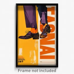 Spanish Movie Poster - Man Feeling Strong, Messy Purple Footwear (Art Print)