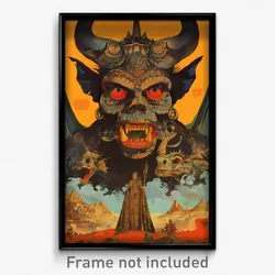 Spanish Movie Poster - Imaginative Gargoyle (Spain Retro Film Art Print)