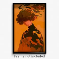 Art Poster - Boy Feeling Dispirited Wearing Smooth Brown (Print)