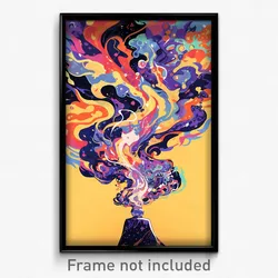 French Movie Poster - Thunderous Silo (France Psychedelic Art Retro Film Print)