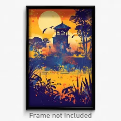 Bollywood Movie Poster - Rural Gate (India Retro Hindi Film Art Print)
