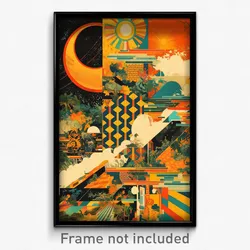 Hebrew Movie Poster - Ancient Movie Theatre (Israel Retro Film Art Print)