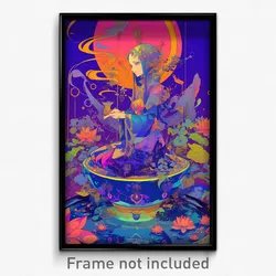 Art Poster - Bronze Ice Machine (Psychedelic Trippy Weird 11x17 Print)