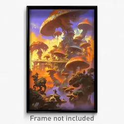 Art Poster - Giant Forgeworks (Psychedelic Trippy Weird 11x17 Print)