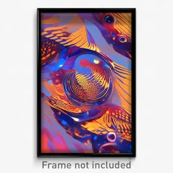 Art Poster - Showy Fairground (Psychedelic Trippy Weird 11x17 Cartoon Print)