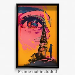 Thai Movie Poster - Wide Marina (Thailand Psychedelic Art Retro Film Print)