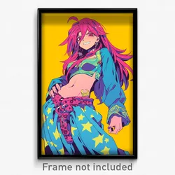 Anime Art Poster - Woman Feeling Glumness Wearing Quirky Midriff (Print)