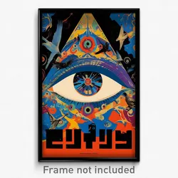 Hebrew Movie Poster - Nifty Vale (Israel Psychedelic Art Retro Film Print)