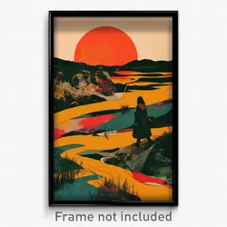 German Movie Poster - Dark Wetland (Germany Psychedelic Art Retro Film Print)