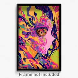 Art Poster - International Vista (Psychedelic Trippy Weird 11x17 Cartoon Print)