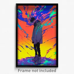 Anime Art Poster - Man Feeling Melancholy Wearing Gray Leg Warmers (Print)