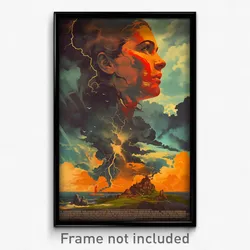 German Movie Poster - Captivating Storm (Germany Retro Film Art Print)