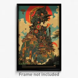 German Movie Poster - Fabulous Longhouse (Germany Retro Film Art Print)