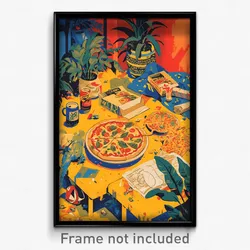Mexican Movie Poster - Vacant Pizza Shop (Mexico Retro Film Art Print)