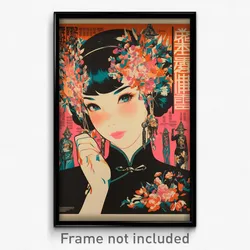 Vietnamese Movie Poster - Girl Feeling Smug, Gripping Armored Dress (Art Print)