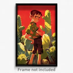 Mexican Movie Poster - Boy Feeling Rejected, Wild Layered (Mexico Art Print)