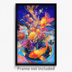 Art Poster - Bountiful New Year Day (Psychedelic Trippy Weird 11x17 Print)