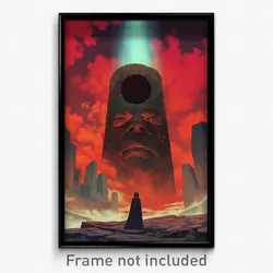 Movie Art Poster - Worn Falls (Psychedelic Trippy Retro Cartoon Film Print)