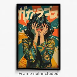 Brazilian Movie Poster - Woman Feeling Shameless, Quizzical Coat (Art Print)