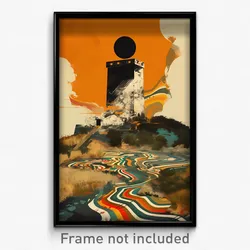 Icelandic Movie Poster - Agitated Mill (Iceland Retro Film Art Print)