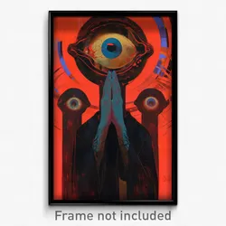 Art Poster - Basic Pound (Psychedelic Trippy Weird 11x17 Print)