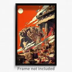 Greek Movie Poster - Immaculate Viaduct (Greece Retro Film Art Print)