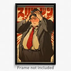 Hebrew Movie Poster - Man Feeling Disbelief, Strange Red Necktie (Art Print)