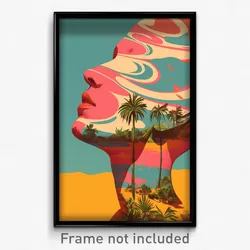 Brazilian Movie Poster - Long Wigwam (Brazil Psychedelic Art Retro Film Print)