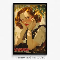 Spanish Movie Poster - Woman Feeling Claustrophobic, Glossy Shoulder Strap