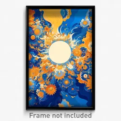 Art Poster - Noted Snowfields (Psychedelic Trippy Weird 11x17 Print)