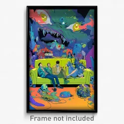 Icelandic Movie Poster - Unwelcoming Pillow (Iceland Retro Film Art Print)