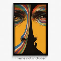 German Movie Poster - Striped Glade (Germany Psychedelic Art Retro Film Print)