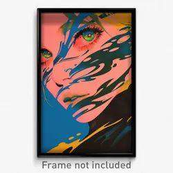 Icelandic Movie Poster - Perfect Cascade (Iceland Retro Film Art Print)