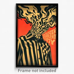 German Movie Poster - Boy Feeling Eagerness, Scientific Striped Shirt (Print)