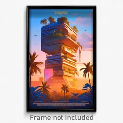 French Movie Poster - Ordinary Futuristic Architecture (France Film Art Print)