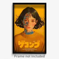 Thai Movie Poster - Woman Feeling Cheeky, Imaginative Yellow Sweater (Art Print)