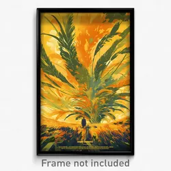 German Movie Poster - Bold Grass (Germany Psychedelic Art Retro Film Print)