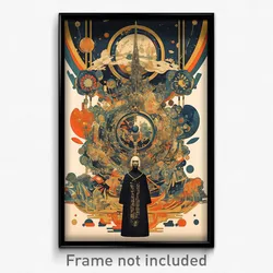 Russian Movie Poster - Crazy Loft (Russia Psychedelic Art Retro Film Print)