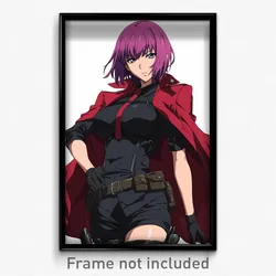 Anime Art Poster - Woman Feeling Strong Wearing Enchanted Anime Clothes (Print)