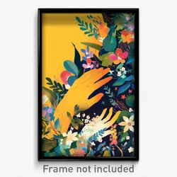 French Movie Poster - Peaceful Claim (France Psychedelic Art Retro Film Print)