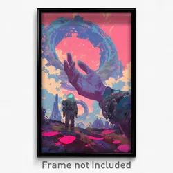 Movie Art Poster - Pretty Rill (Psychedelic Trippy Retro Cartoon Film Print)