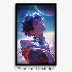 Movie Art Poster - Boy Feeling Dispirited, Grandiose Frilled Choker (Film Print)