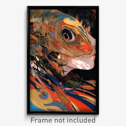 Art Poster - Gorgeous Dugout (Psychedelic Trippy Weird 11x17 Cartoon Print)