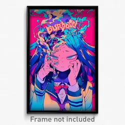 Anime Art Poster - Woman Feeling Melancholy Wearing Rich Band Uniform (Print)