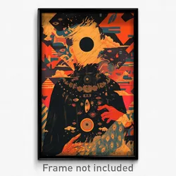 Greek Movie Poster - Kaleidoscopic Strand (Greece Retro Film Art Print)